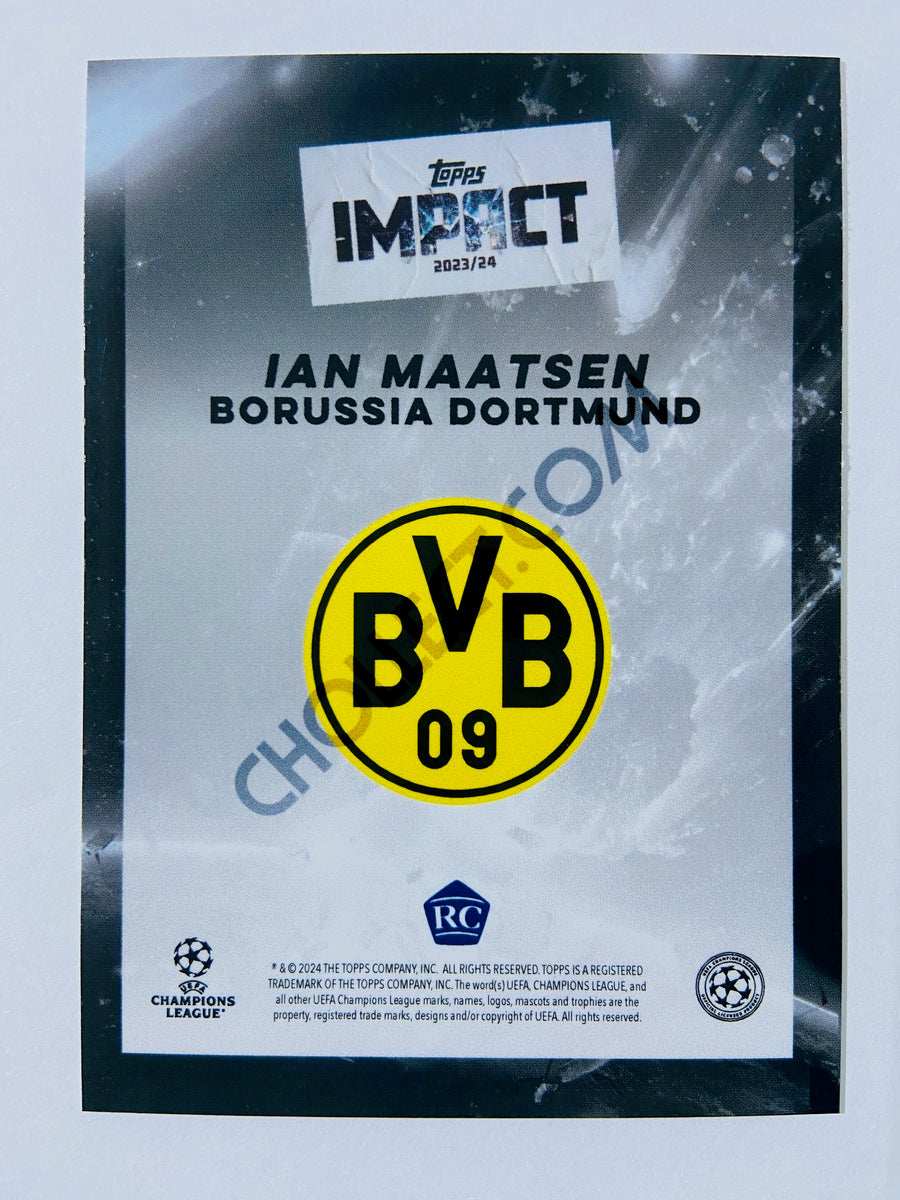 Ian Maatsen - Borussia Dortmund 2023-24 Topps Impact RC Rookie