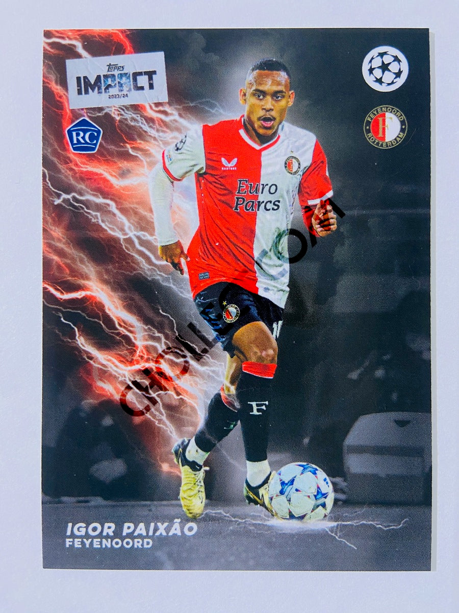 Igor Paixao - Feyenoord 2023-24 Topps Impact RC Rookie