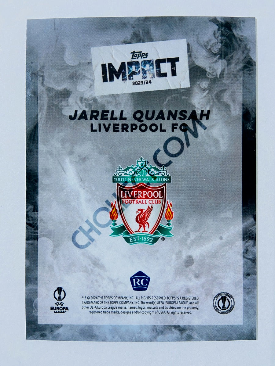 Jarell Quansah - Liverpool FC 2023-24 Topps Impact RC Rookie