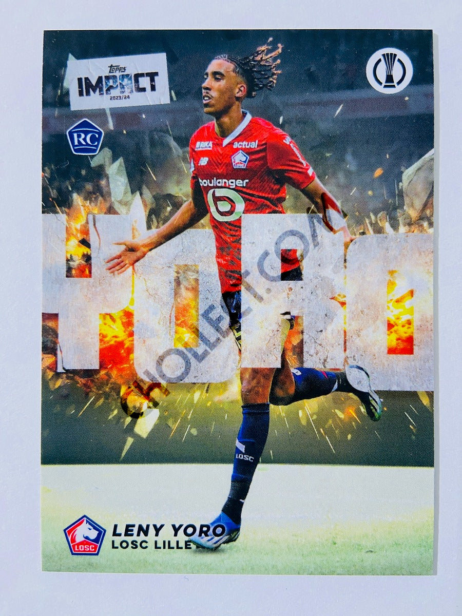 Leny Yoro - Losc Lille 2023-24 Topps Impact RC Rookie