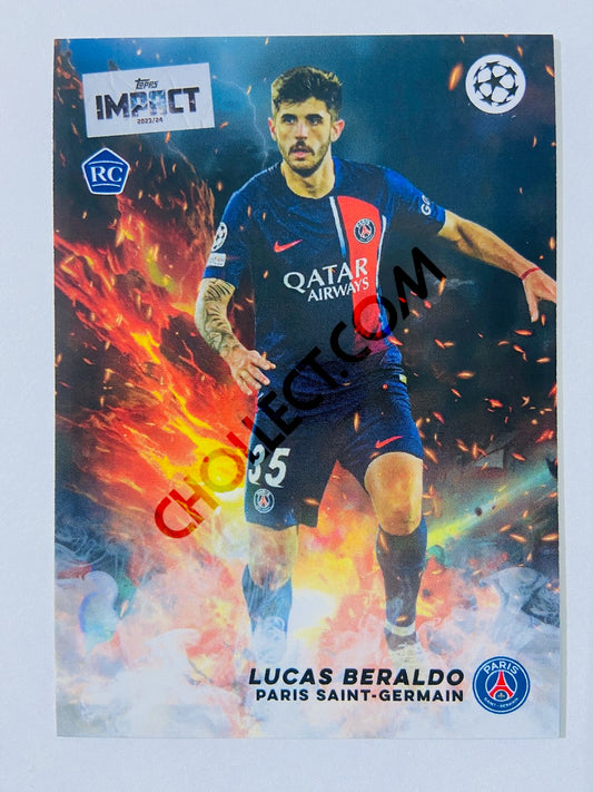 Lucas Beraldo - Paris Saint-Germain 2023-24 Topps Impact RC Rookie