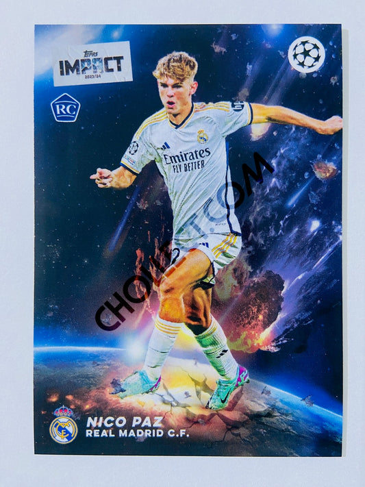 Nico Paz - Real Madrid CF 2023-24 Topps Impact RC Rookie