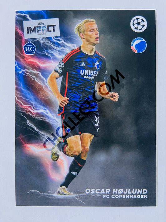 Oscar Hojlund - FC Copenhagen 2023-24 Topps Impact RC Rookie