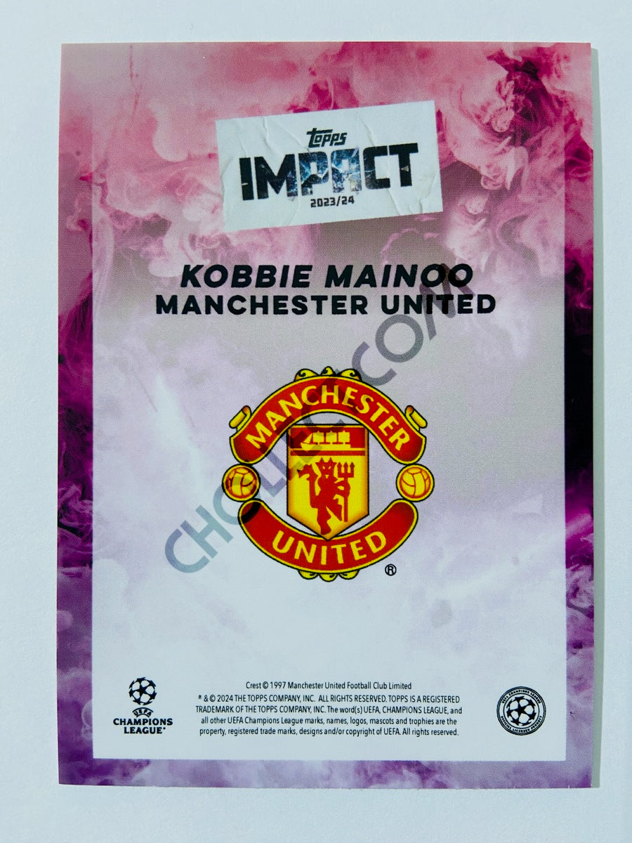 Kobbie Mainoo - Manchester United 2023-24 Topps Impact Pink Parallel RC Rookie 04/25