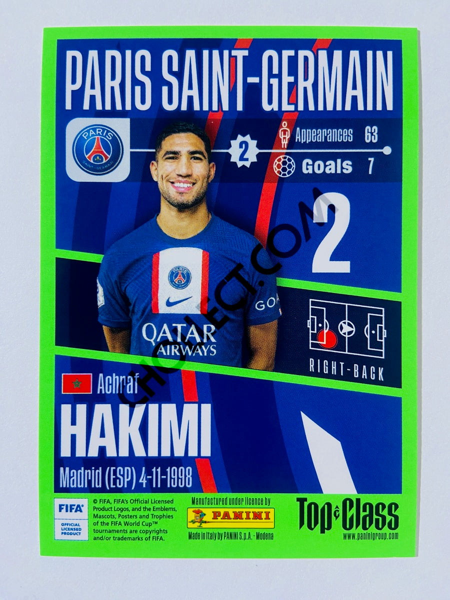 Achraf Hakimi - Paris Saint-Germain 2023 Panini Top Class #35
