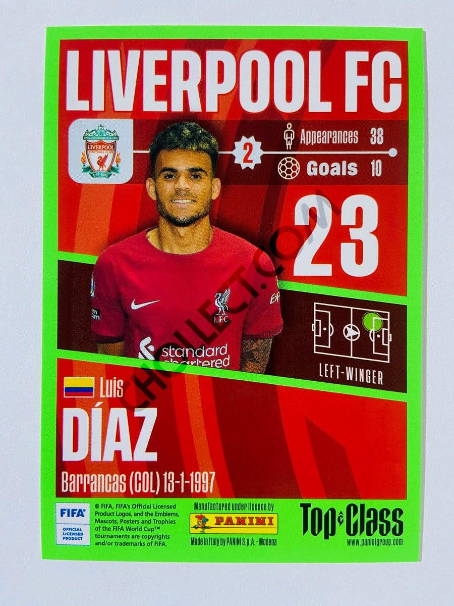 Luis Diaz - Liverpool FC 2023 Panini Top Class #111