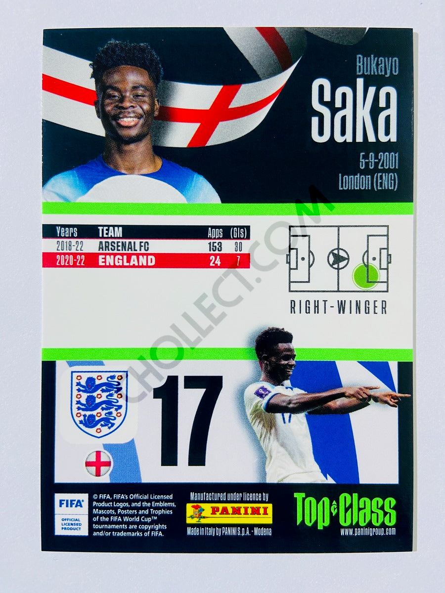 Bukayo Saka - England 2023 Panini Top Class New Sensation #254