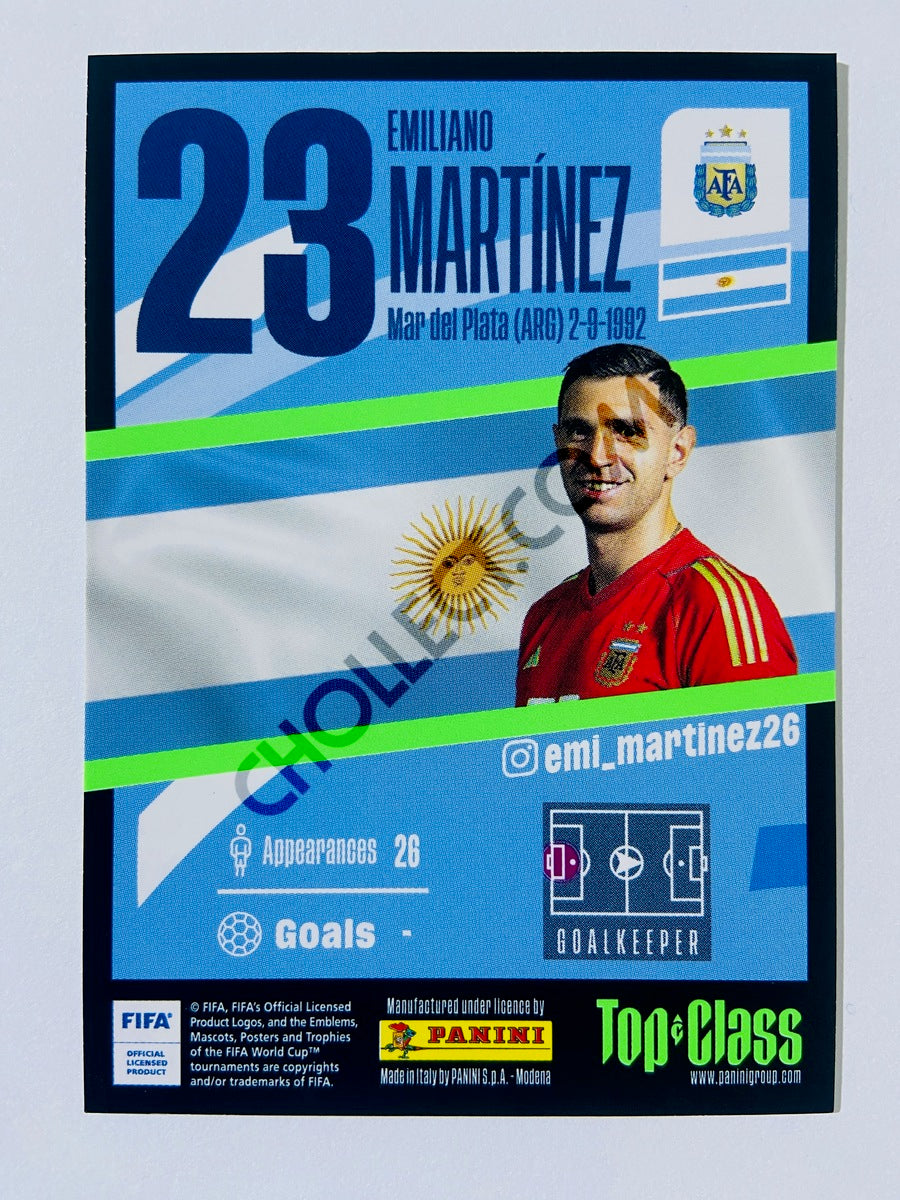 Emiliano Martinez - Argentina 2023 Panini Top Class Rainbow Master #199