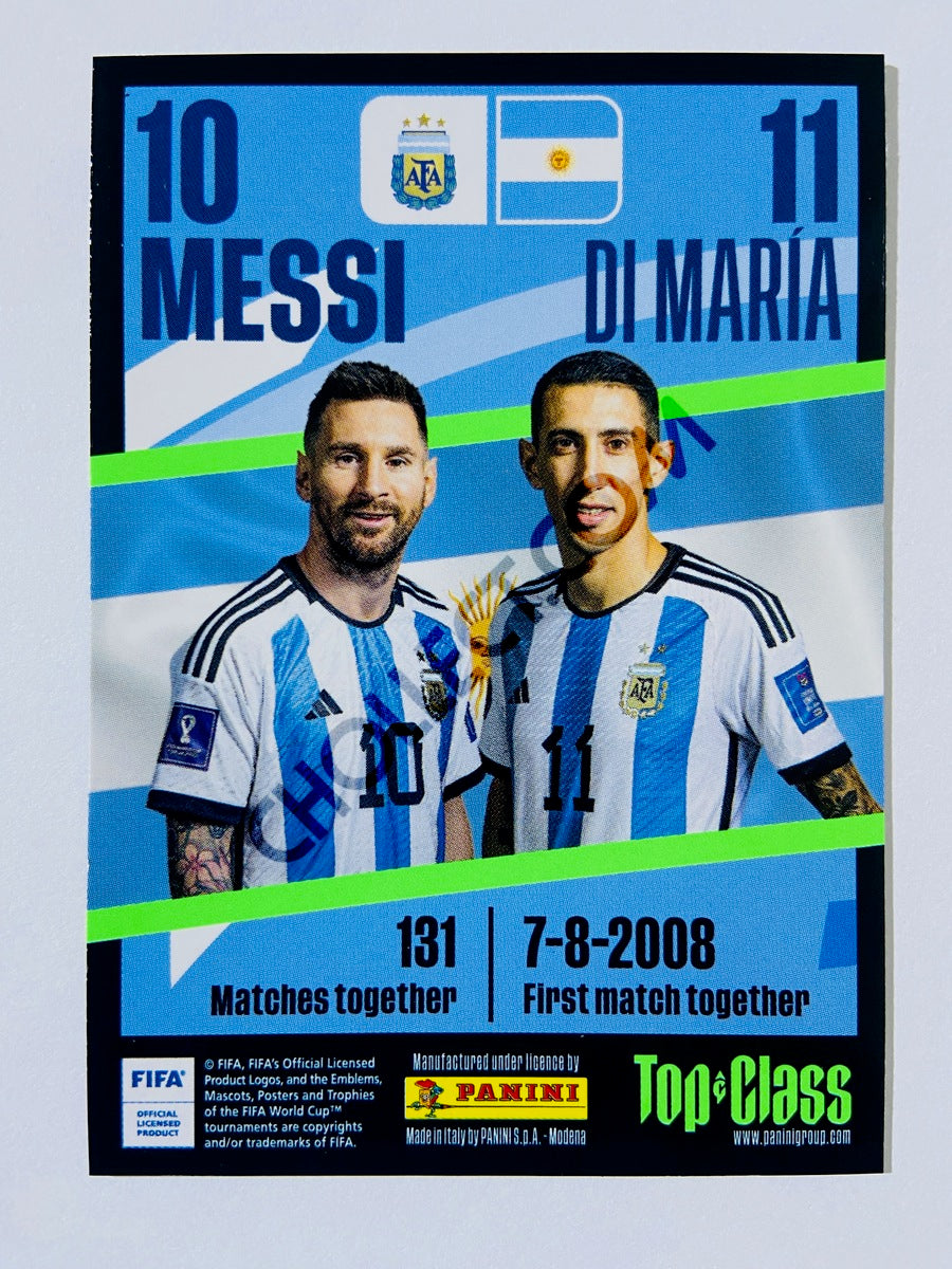 Lionel Messi / Angel Di Maria - Argentina 2023 Panini Top Class Synergy #218
