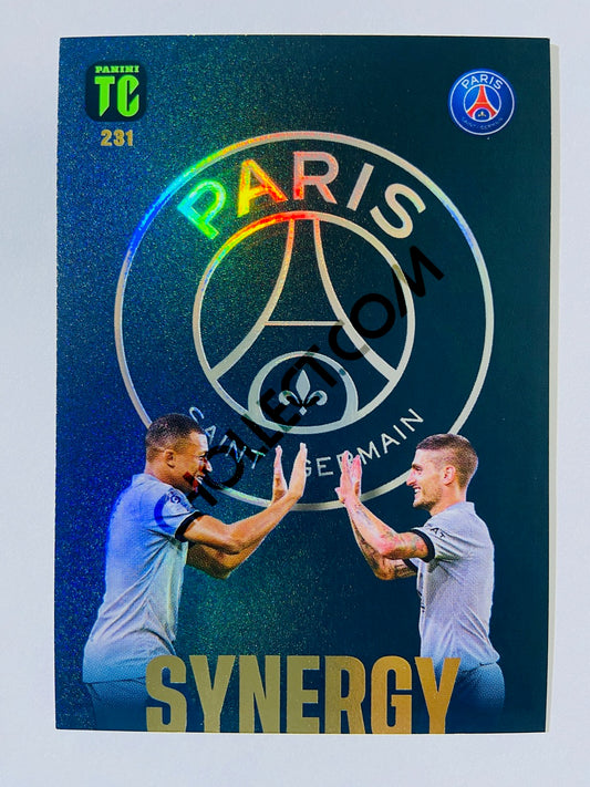 Kylian Mbappe / Marco Verratti - Paris Saint-Germain 2023 Panini Top Class Synergy #231