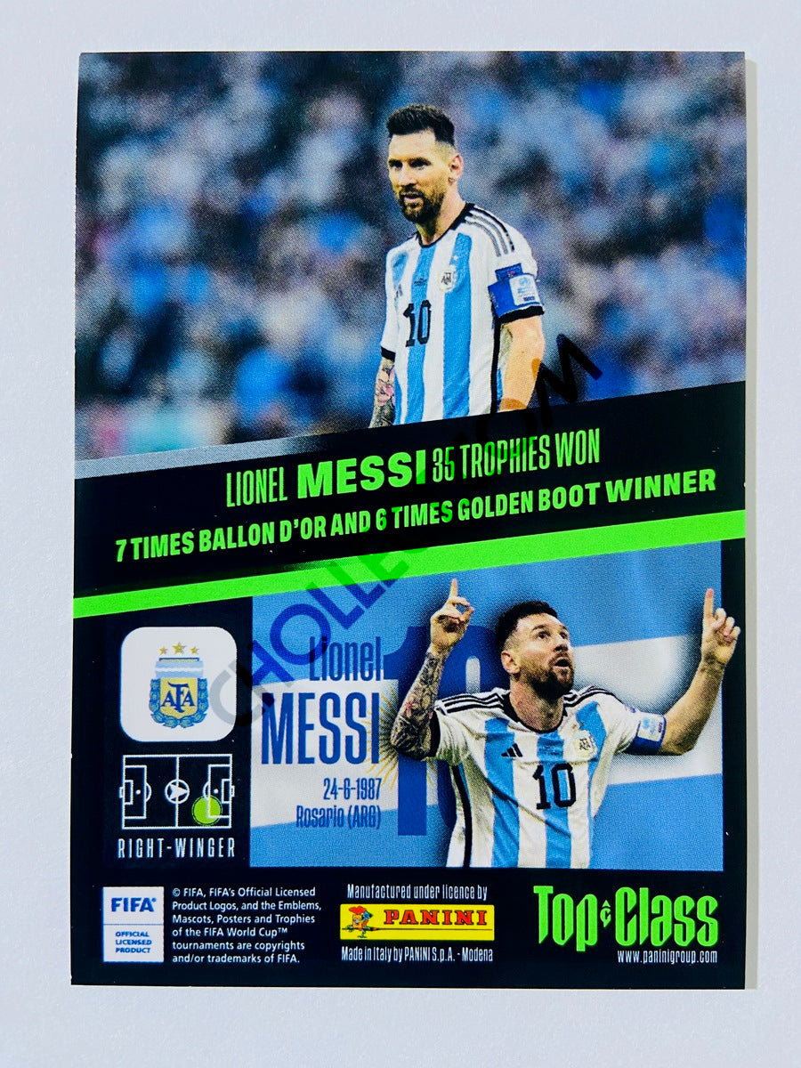 Lionel Messi 2023 Panini Top Class Master Class card