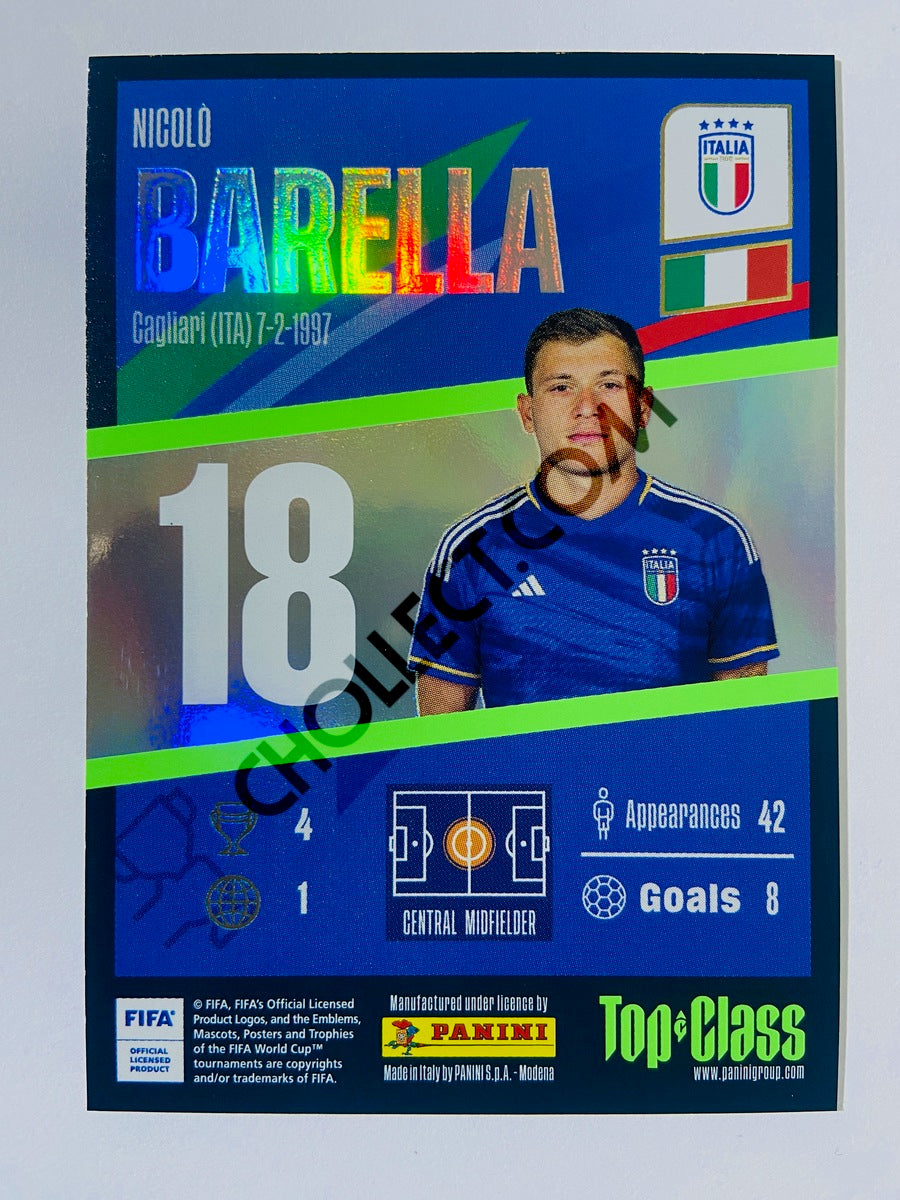 Nicolo Barella - Italy 2023 Panini Top Class Winner #186