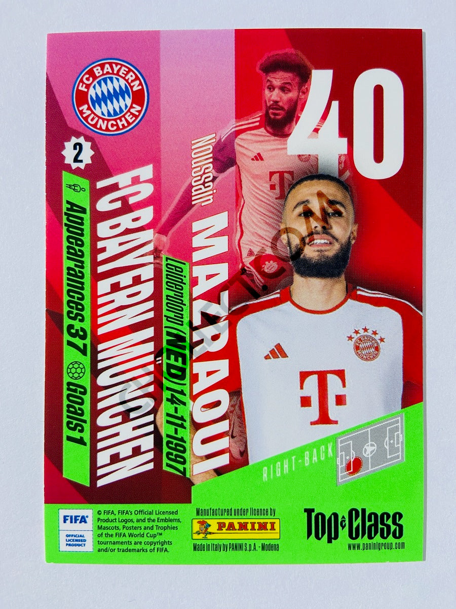 Noussair Mazraoui – FC Bayern München 2024 Panini Top Class #31