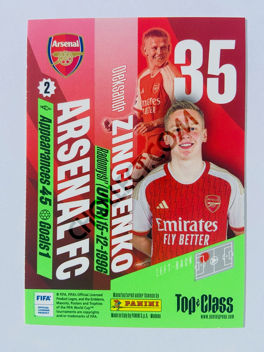 Oleksandr Zinchenko – Arsenal FC 2024 Panini Top Class #37