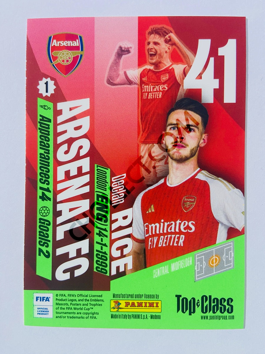 Declan Rice – Arsenal FC 2024 Panini Top Class #46