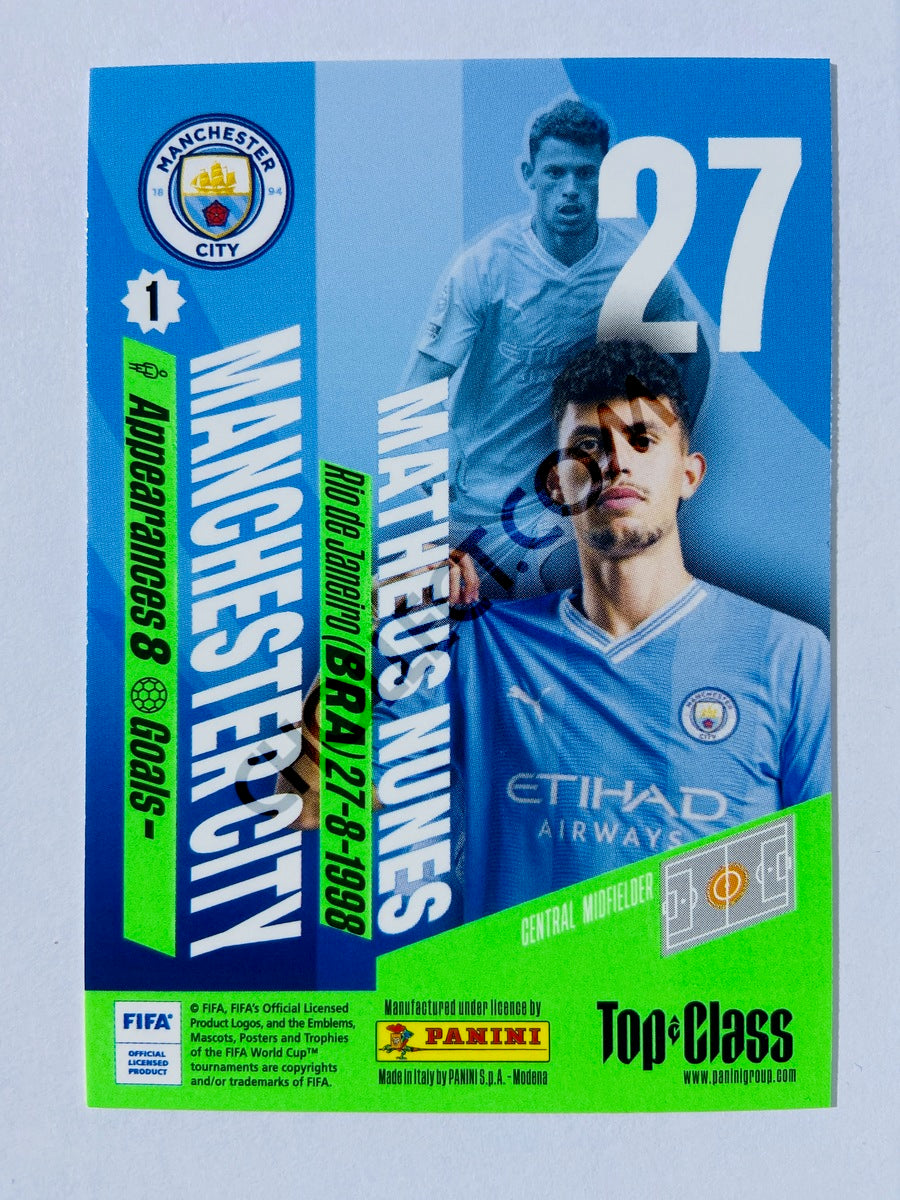 Matheus Nunes – Manchester City 2024 Panini Top Class #48