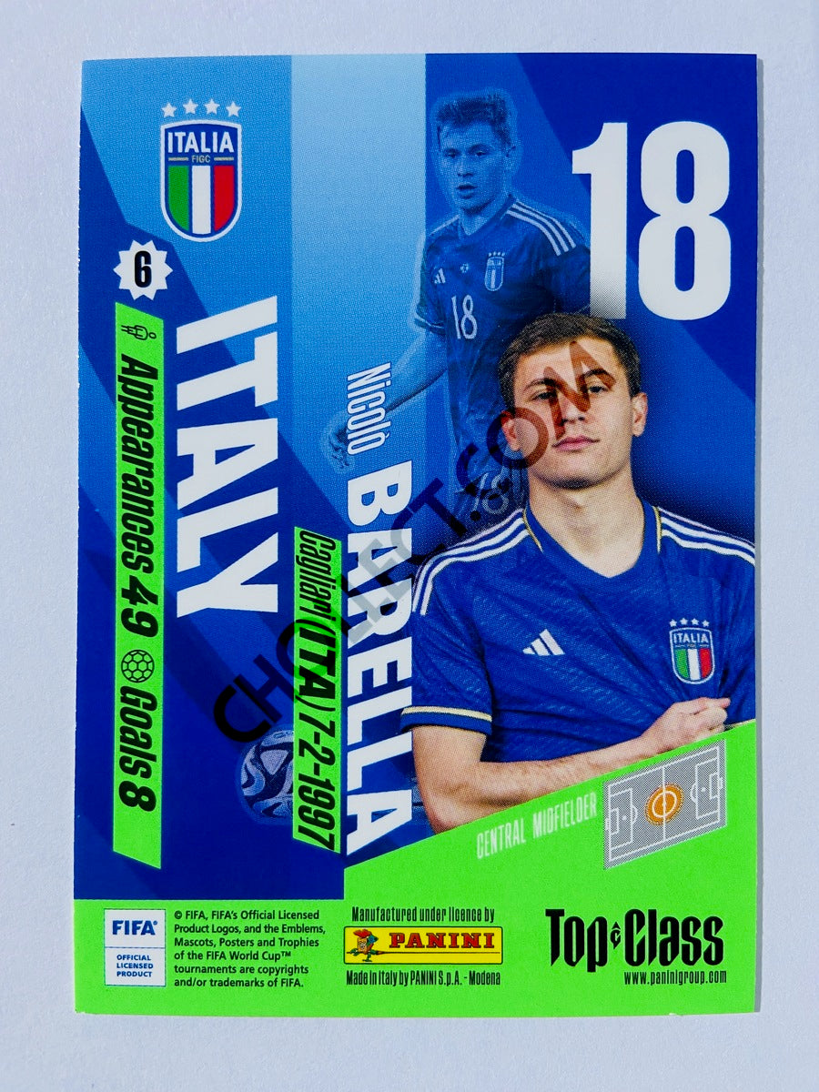 Nicolo Barella – Italy 2024 Panini Top Class #59