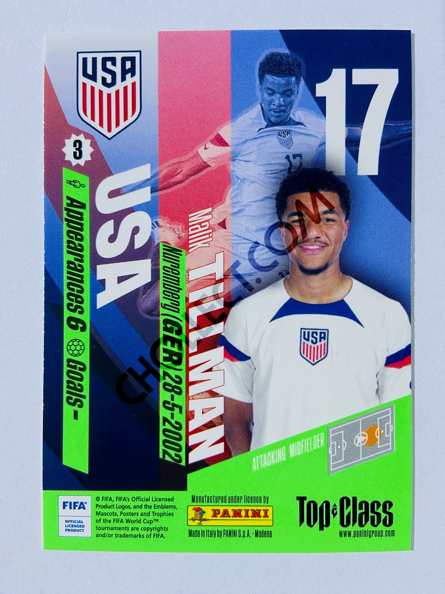 Malik Tillman - USA 2024 Panini Top Class #81