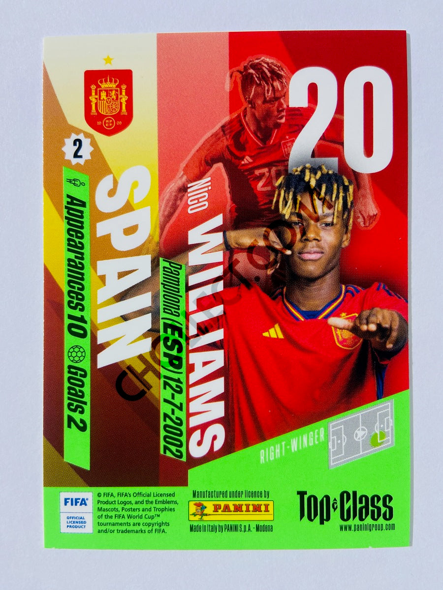 Nico Williams – Spain 2024 Panini Top Class #98