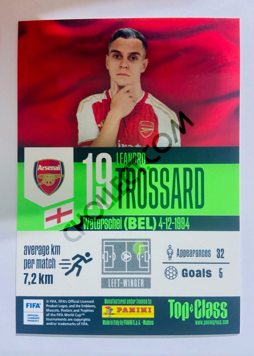 Leandro Trossard – Arsenal FC 2024 Panini Top Class Electric #138