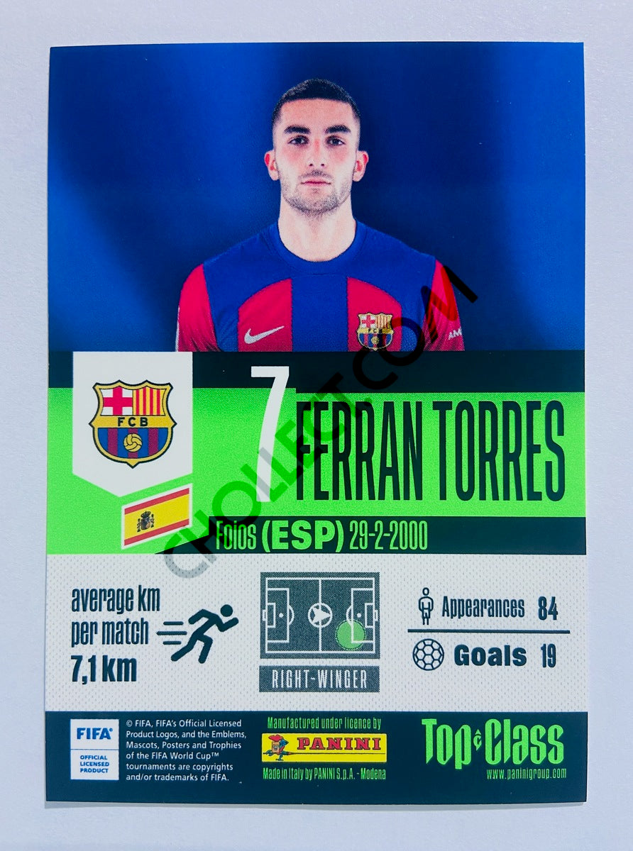 Ferran Torres – FC Barcelona 2024 Panini Top Class Electric #142