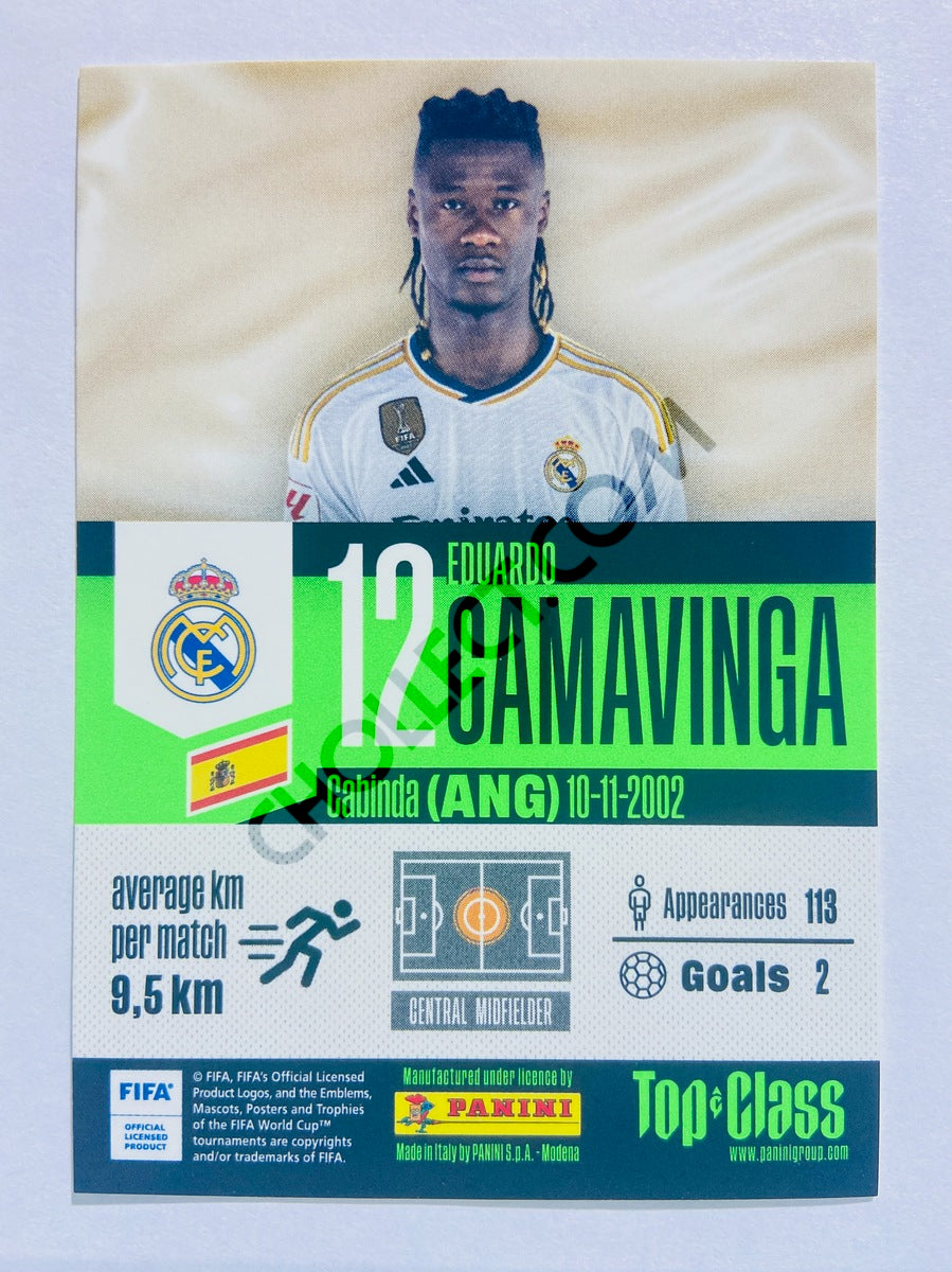 Eduardo Camavinga – Real Madrid 2024 Panini Top Class Electric #143