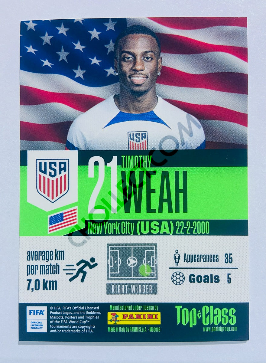 Timothy Weah - USA 2024 Panini Top Class Electric #162