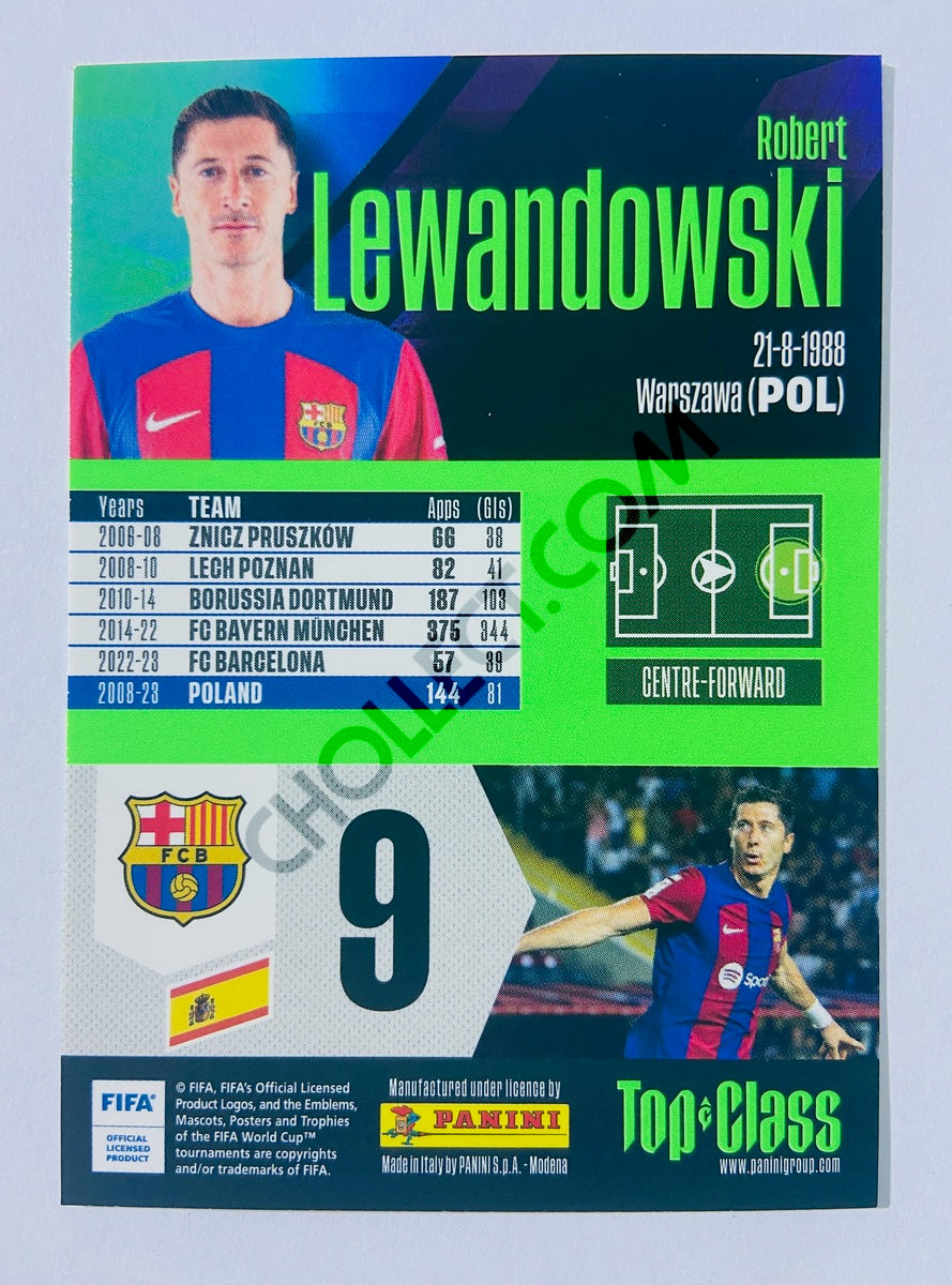 Robert Lewandowski – FC Barcelona 2024 Panini Top Class Master Class #238