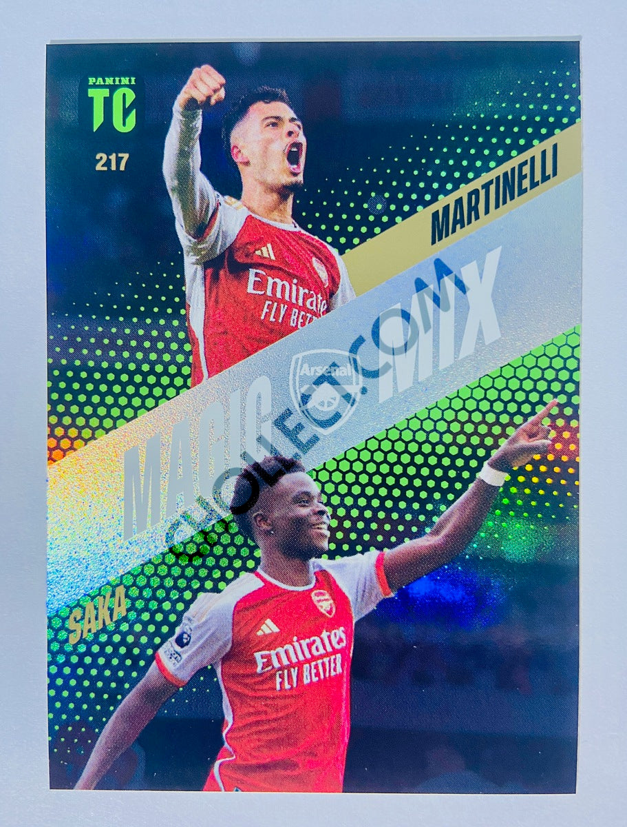 Gabriel Martinelli / Bukayo Saka – Arsenal FC 2024 Panini Top Class Magic Mix #217