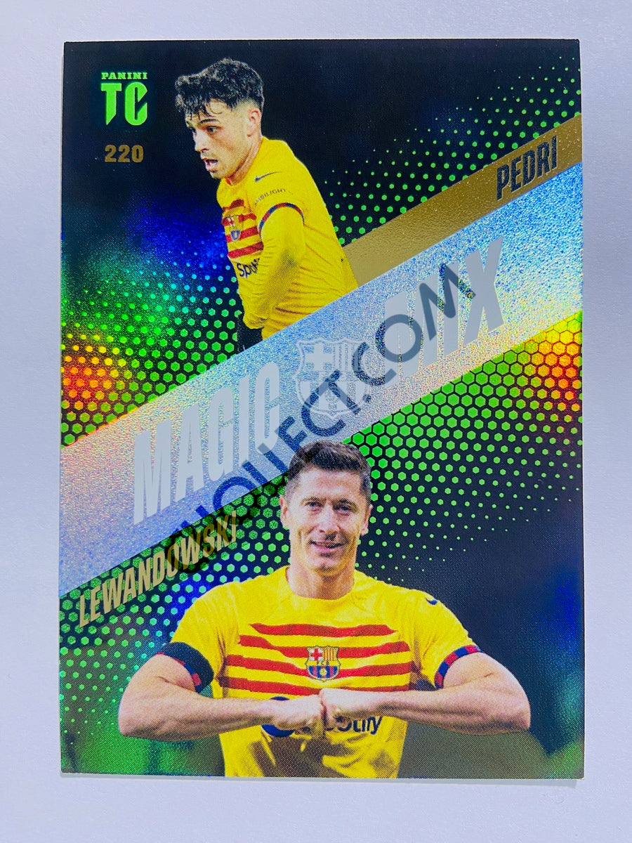 Pedri / Robert Lewandowski – FC Barcelona 2024 Panini Top Class Magic Mix #220