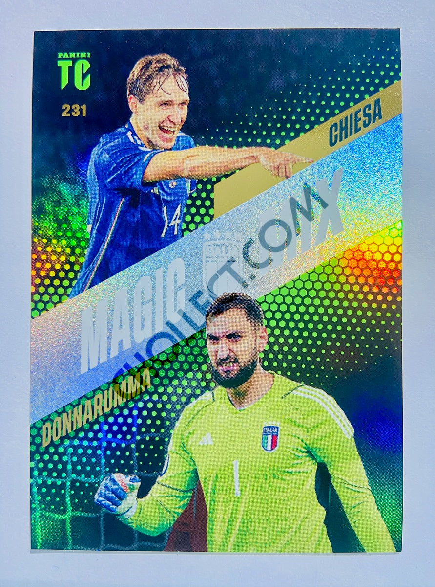 Federico Chiesa / Gianluigi Donnarumma - Italy 2024 Panini Top Class Magic Mix #231