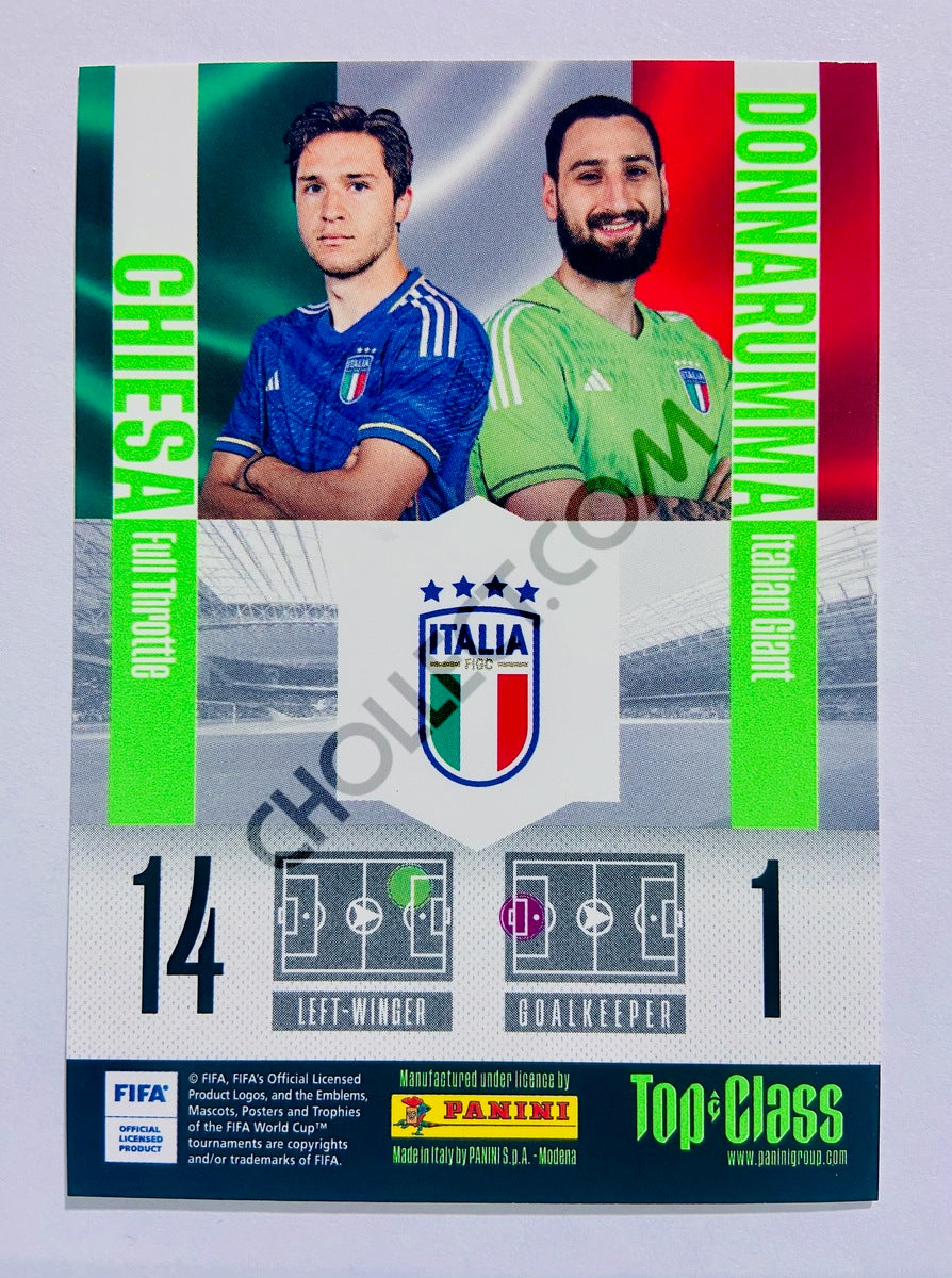 Federico Chiesa / Gianluigi Donnarumma - Italy 2024 Panini Top Class Magic Mix #231