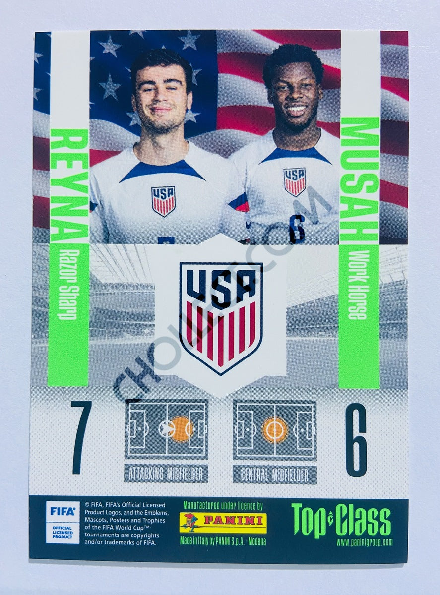 Giovanni Reyna / Yunus Musah – USA 2024 Panini Top Class Magic Mix #234