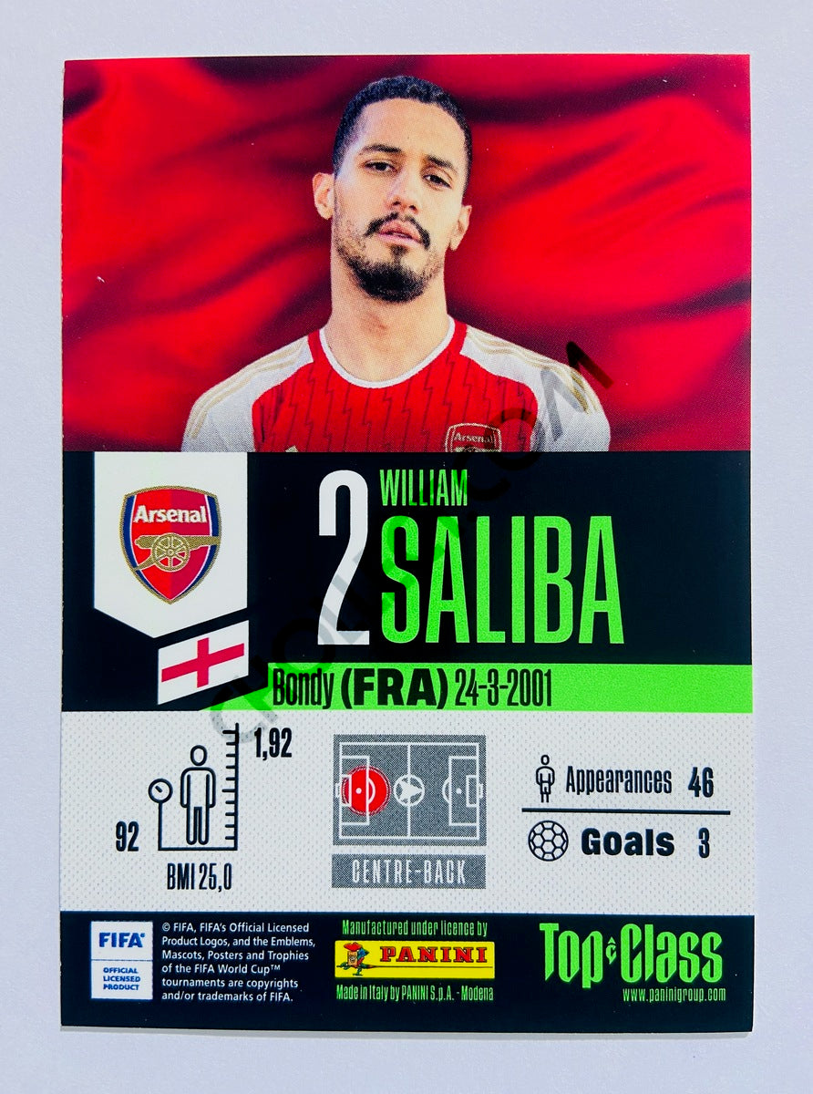 William Saliba – Arsenal FC 2024 Panini Top Class Max Power #163