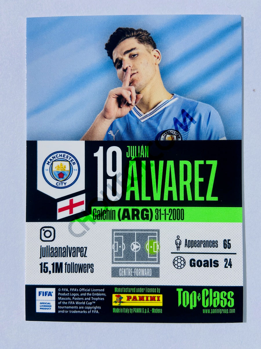 Julian Alvarez – Manchester City 2024 Panini Top Class Rainbow Master #201