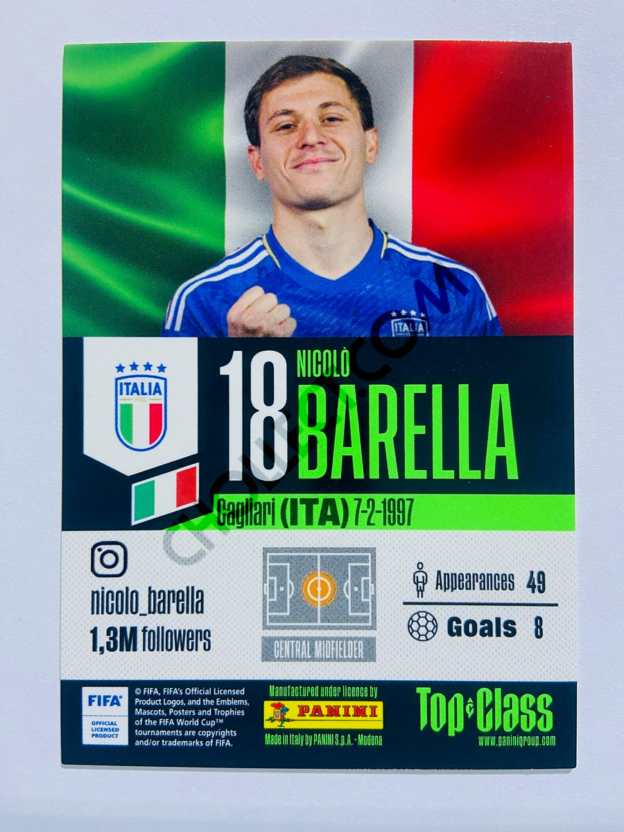 Nicolo Barella - Italy 2024 Panini Top Class Rainbow Master #214