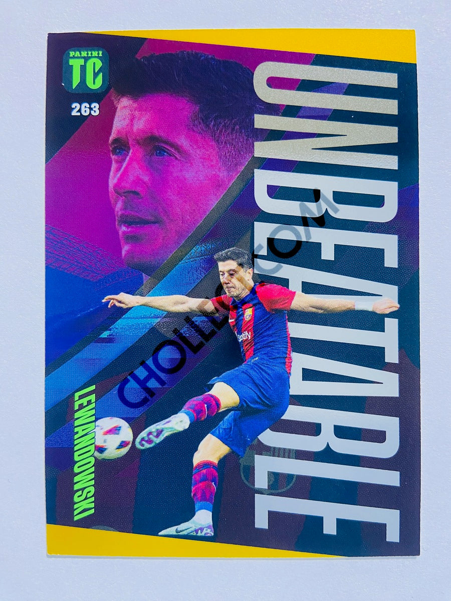 Robert Lewandowski – FC Barcelona 2024 Panini Top Class Unbeatable Gold Parallel #263