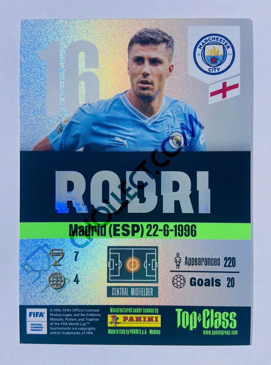 Rodri – Manchester City 2024 Panini Top Class Winner #182