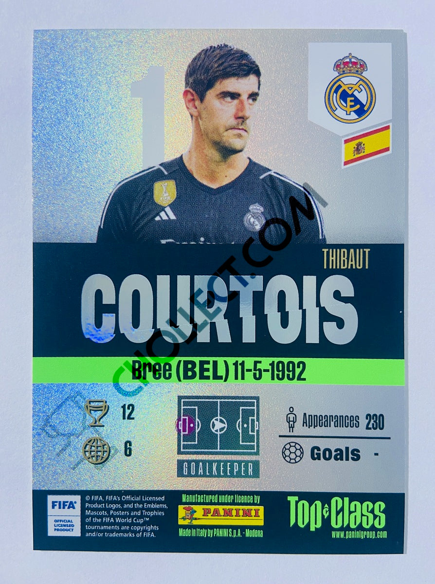 Thibaut Courtois – Real Madrid 2024 Panini Top Class Winner #185