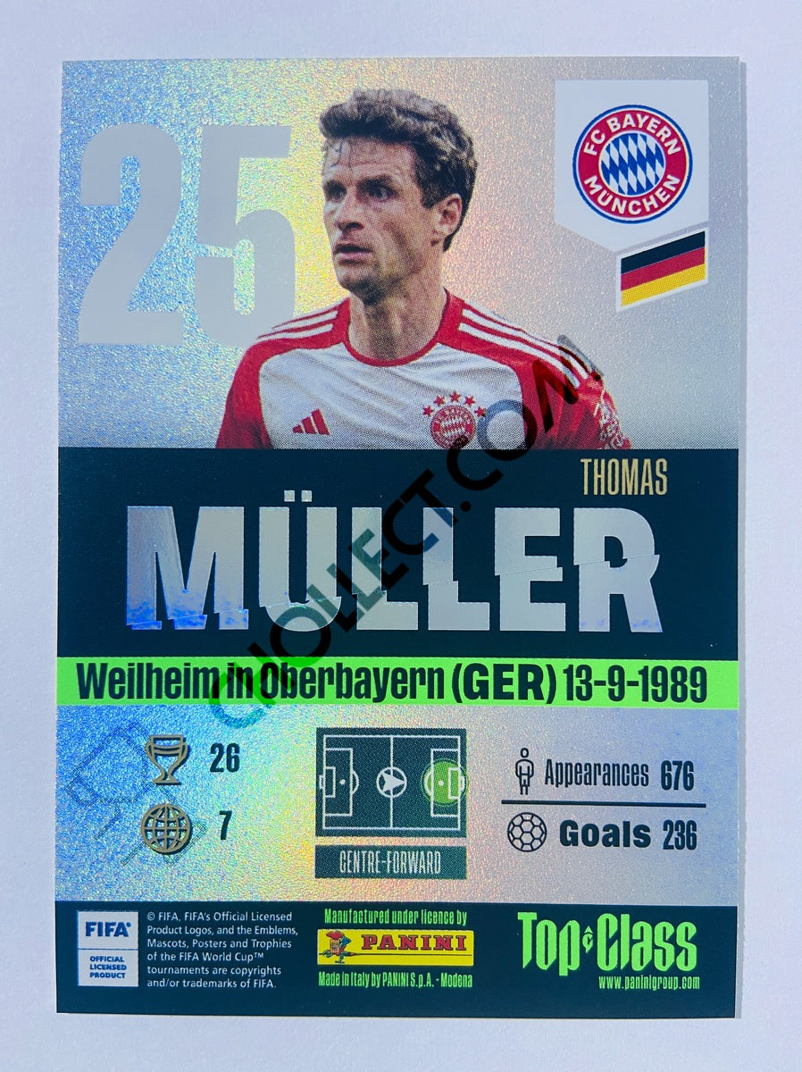 Thomas Müller – FC Bayern München 2024 Panini Top Class Winner #188