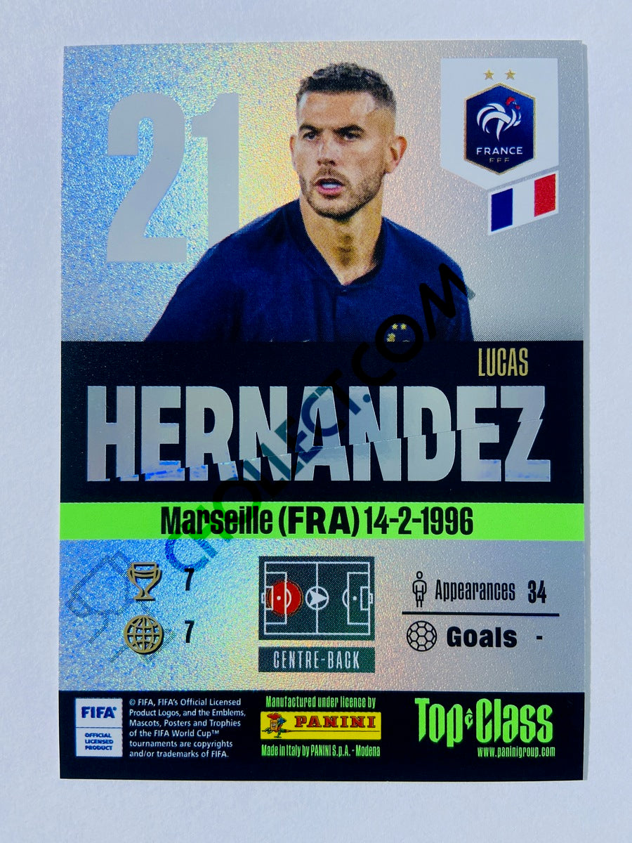 Lucas Hernandez - France 2024 Panini Top Class Winner #191