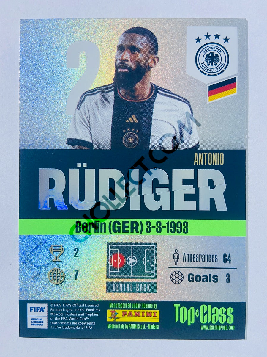 Antonio Rüdiger – Germany 2024 Panini Top Class Winner #193