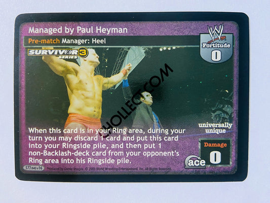 Managed by Paul Heyman (Foil, Ultra Rare)