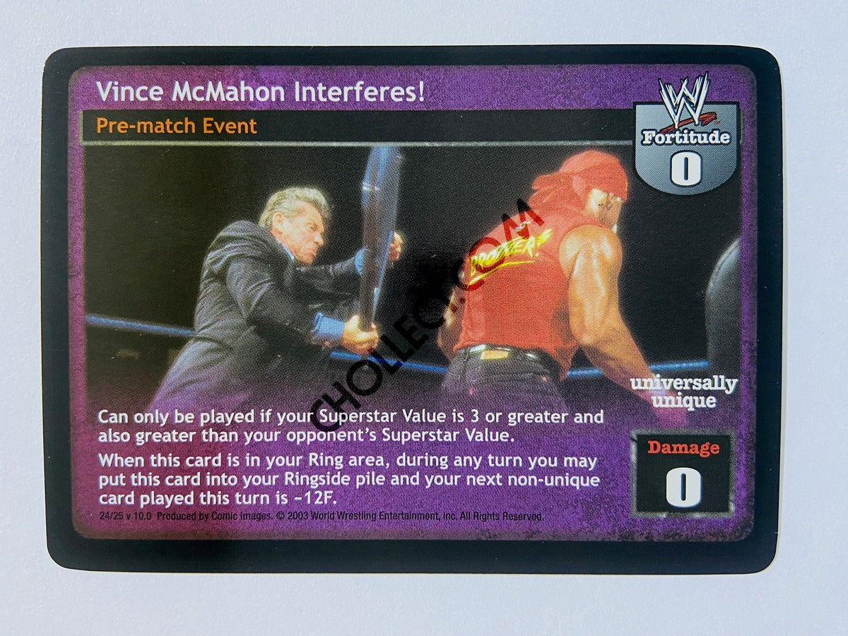 Vince McMahon Interferes! (Foil, Ultra Rare)