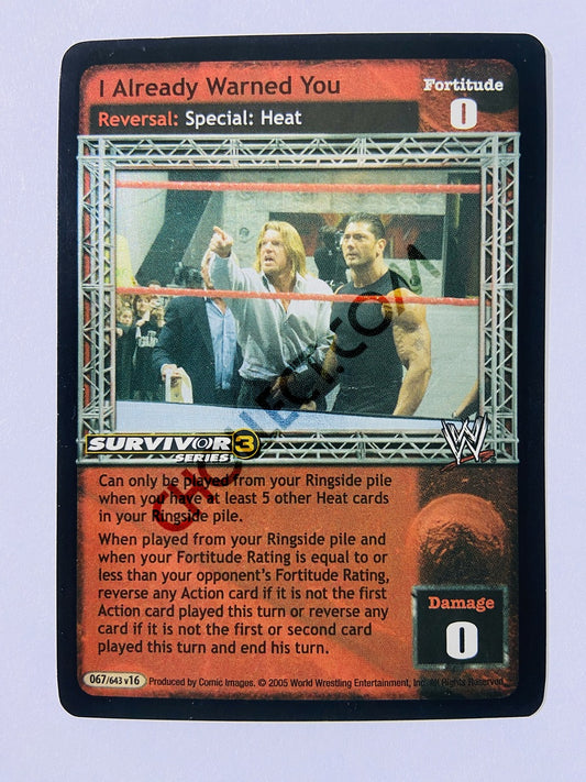 I Already Warned You (SS3, Foil)