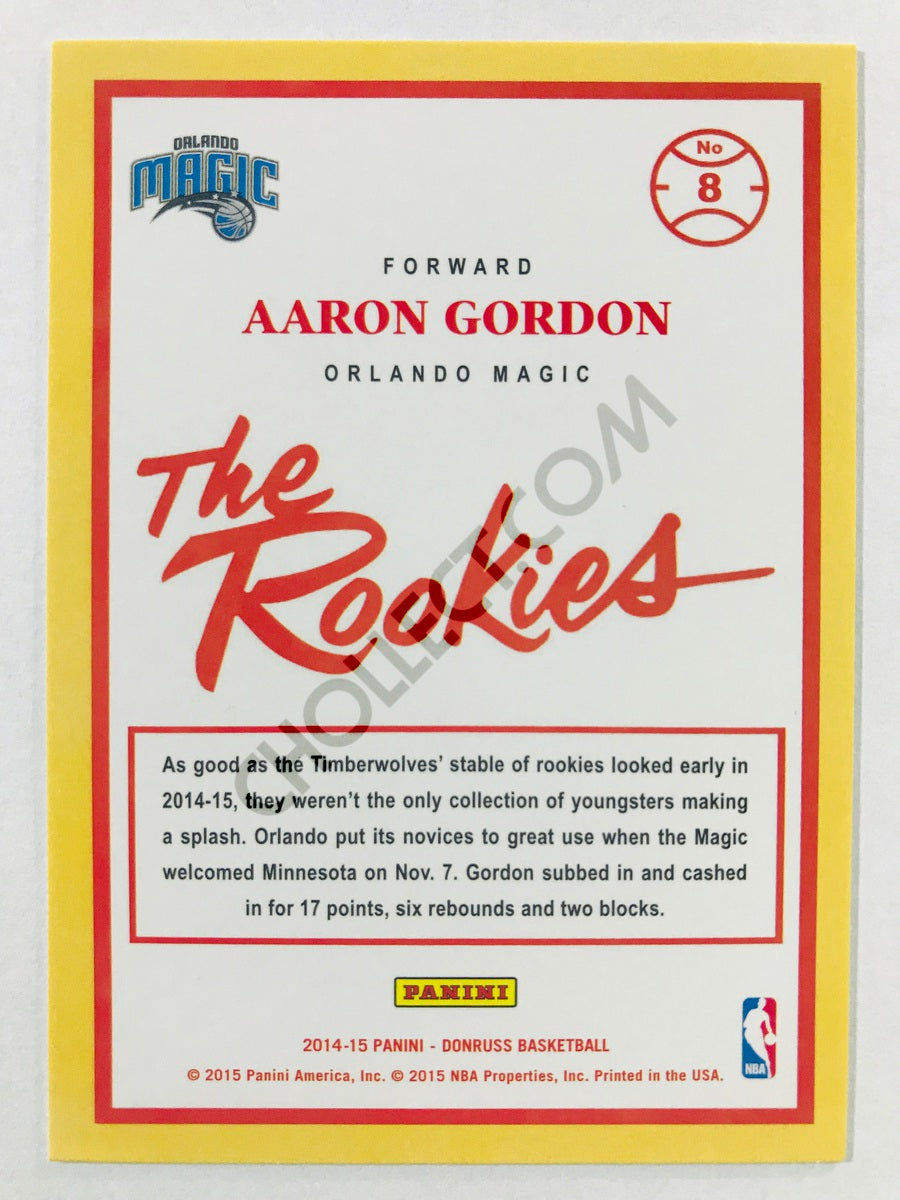 Aaron Gordon - Orlando Magic 2014-15 Panini Donruss The Rookies #8 Rookie Card