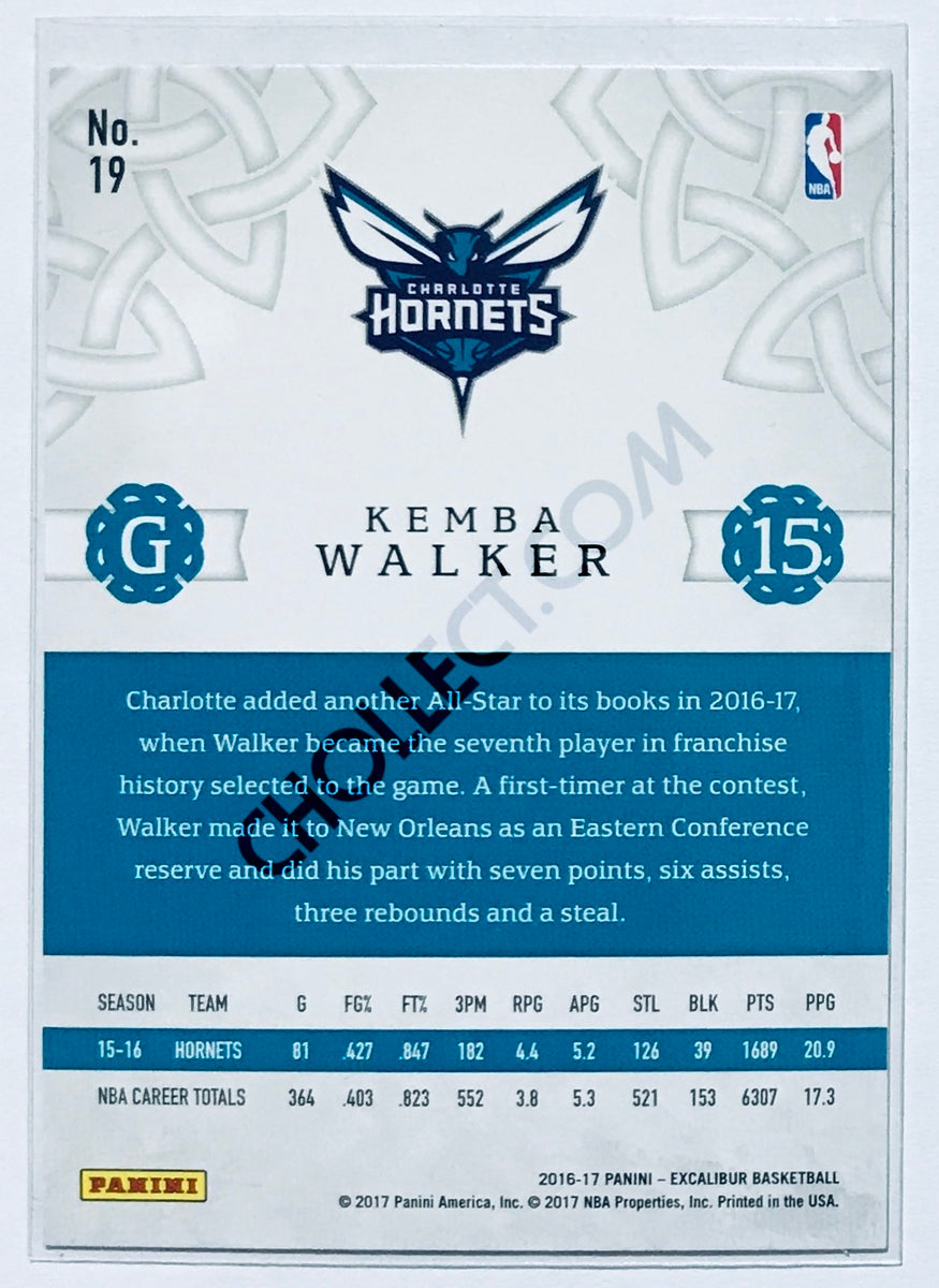 Kemba Walker - Charlotte Hornets 2016-17 Panini Excalibur #19