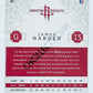 James Harden - Houston Rockets 2016-17 Panini Excalibur #61