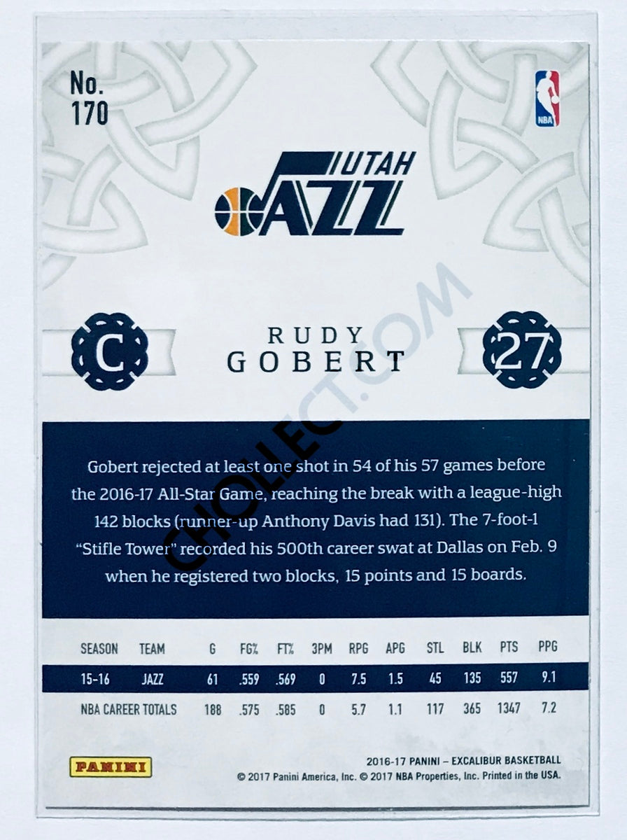 Rudy Gobert - Utah Jazz 2016-17 Panini Excalibur #170