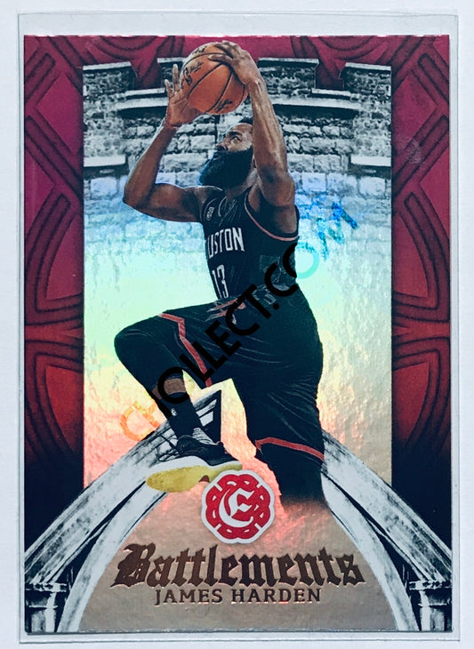 James Harden - Houston Rockets 2016-17 Panini Excalibur Battlements Insert #23